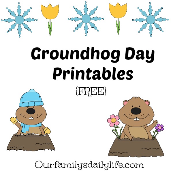 groundhog day printables free